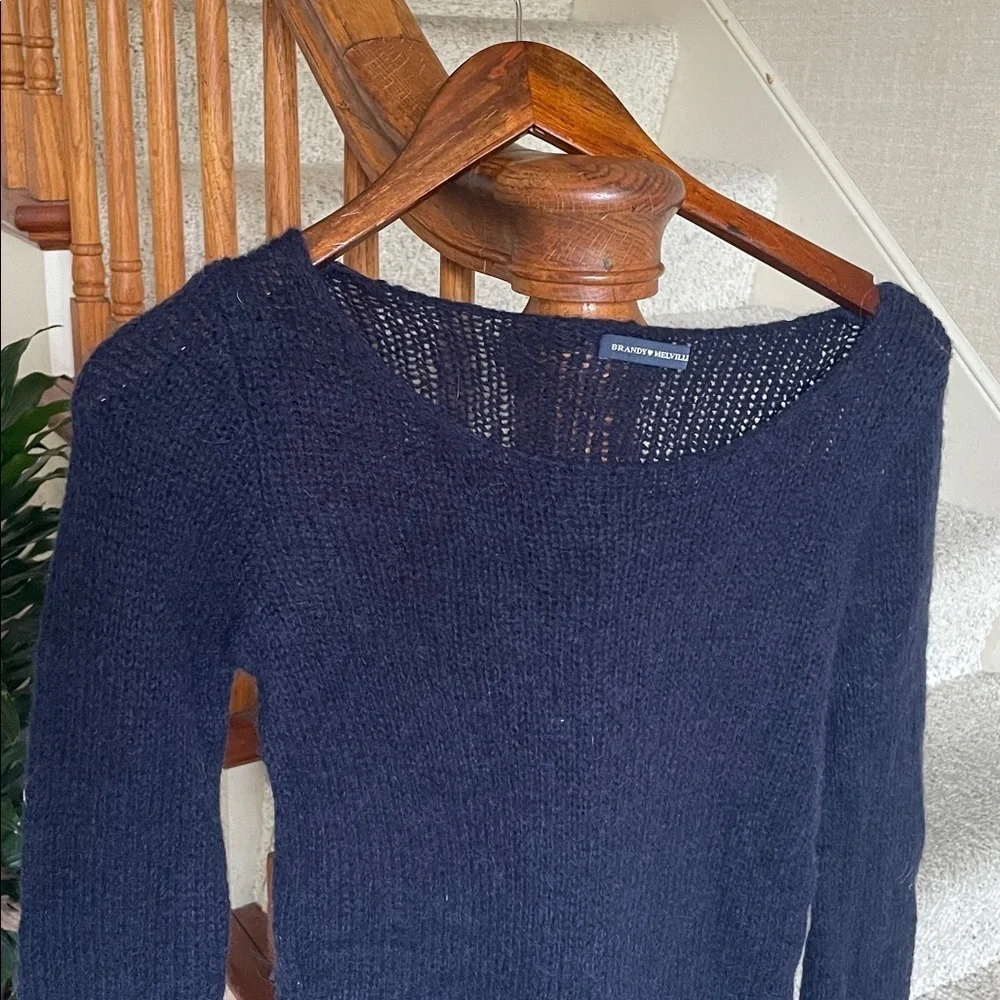 Brandy Melville Wool Mohair Crew Neck Sweater